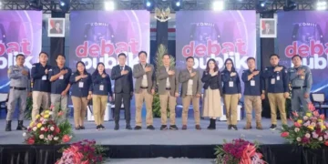 Sukses Digelar, Ekonomi, Lingkungan Hidup dan Infrastruktur Jadi Segmen Debat Publik Kedua Pilkada Minahasa Tenggara