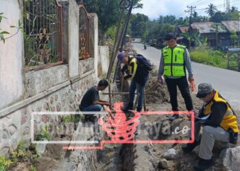 Berakhir 31 Desember, Pekerjaan Drainase Jalan Pande Bulan Terus Dipacu