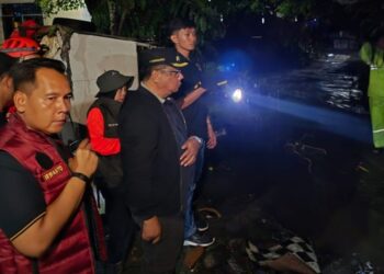 Bersama Kapolres, Pj Wali Kota Tinjau Proses Pencairan Korban Hanyut