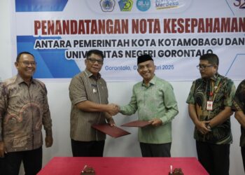 Kerjasama dengan UNG, Abdullah Mokoginta Teken Nota Kesepakatan