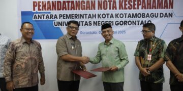 Kerjasama dengan UNG, Abdullah Mokoginta Teken Nota Kesepakatan