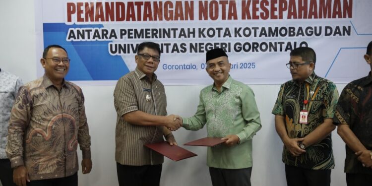 Kerjasama dengan UNG, Abdullah Mokoginta Teken Nota Kesepakatan