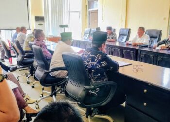 Foto : Suasana RDP di Ruang Komisi 1 DPRD Bolmut