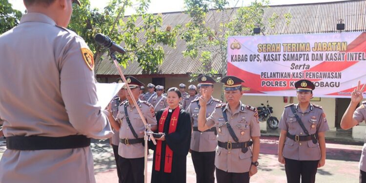 Pimpin Sertijab, ini Pesan Kapolres Kotamobagu