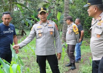 Dukung Ketahanan Pangan, Kapolres Kotamobagu Apresiasi Petani Desa Sia