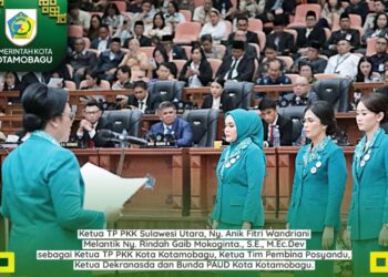 Dilantik Ketua TP PKK Sulut, Rindah Gaib Mokoginta Resmi Jabat Ketua TP PKK Kotamobagu