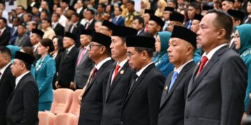 Bersama Kada se Sulut, Oskar-Argo Hadiri Sertijab Gubernur Sulut