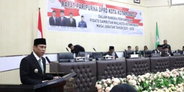 Hadiri Paripurna DPRD, Wali Kota Kotamobagu Weny Gaib Sampaikan Pidato Perdana