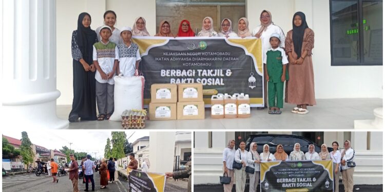 Turun ke Jalan, IAD Kejari Kotamobagu Bagi Takjil ke Masyarakat