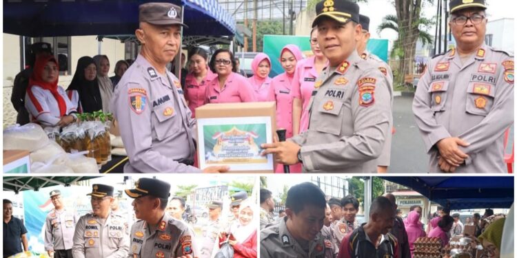 Polres Kotamobagu Gelar Bazar dan Baksos Ramadhan Bhayangkari 2025