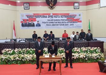 DPRD Kotamobagu Gelar Paripurna Pidato Pertama Wali Kota