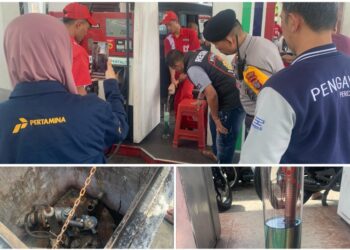 Respon Isu BBM Bercampur Air, Polres Kotamobagu Inspeksi Sejumlah SPBU