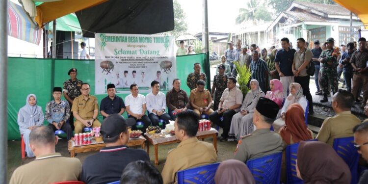 Wali Kota Weny Gaib Hadiri Halal Bihalal Desa Moyag Todulan