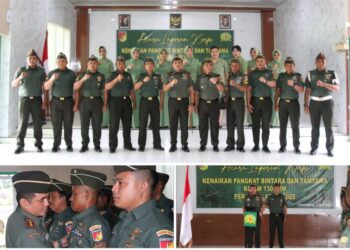 17 Personel Kodim 1303 Bolmong Naik Pangkat, Wujud Apresiasi Dedikasi Tanpa Batas