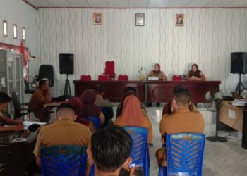 Dipimpin Kades, Pemdes Pontodon Timur Gelar Rapat Kerja Perdana Tahun 2025