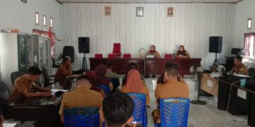 Dipimpin Kades, Pemdes Pontodon Timur Gelar Rapat Kerja Perdana Tahun 2025