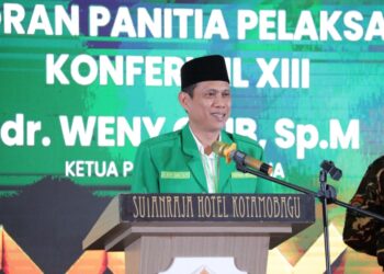 Wali Kota Kotamobagu Weny Gaib Hadiri Konferwil XIII GP Ansor Sulut