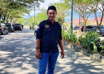 Foto : Indrawan Laupu, Wartawan senior dengan jenjang UKW Muda