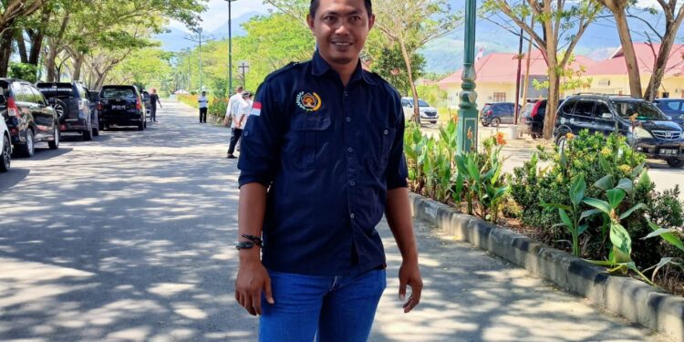 Foto : Indrawan Laupu, Wartawan senior dengan jenjang UKW Muda