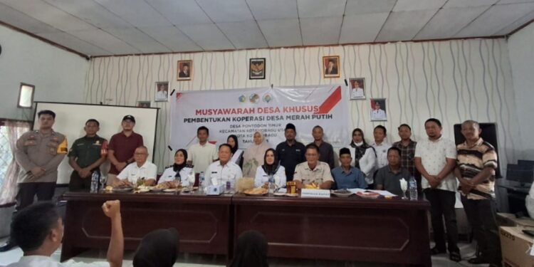 Pemdes Pontodon Timur Gelar Musdesus Pembentukan Koperasi Merah Putih
