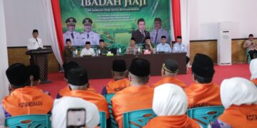 Bertolak ke Tanah Suci, 94 JCH Kotamobagu Resmi Dilepas Wali Kota Weny Gaib