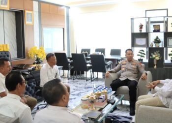 Tinjut Ops PETI, Kapolres Kotamobagu Terima Kunjungan Plt Kabalai TNBNW