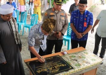 Momentum Halal Bi Halal, Wali Kota Weny Gaib Resmikan Masjid Alhijrah Kobo Kecil