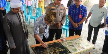 Momentum Halal Bi Halal, Wali Kota Weny Gaib Resmikan Masjid Alhijrah Kobo Kecil