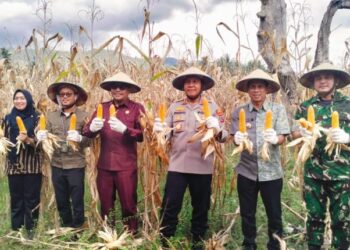Tingkatkan Produktivitas Tanaman Jagung, Wali Kota Weny Gaib Apresiasi Polres Kotamobagu