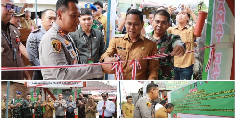 Zero Kasus, Polres Kotamobagu Tetapkan Kelurahan Mongondow Sebagai Kampung Tangguh Bebas Narkoba