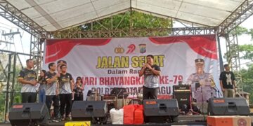 Hadir Langsung, Gubernur Sulut Yulius Selvanus Apresiasi Jalan Sehat Hari Bhayangkara Polres Kotamobagu