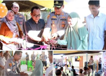 Sambut Hari Bhayangkara, Kapolres Kotamobagu Resmikan Program Bedah Rumah di Kelurahan Molinow