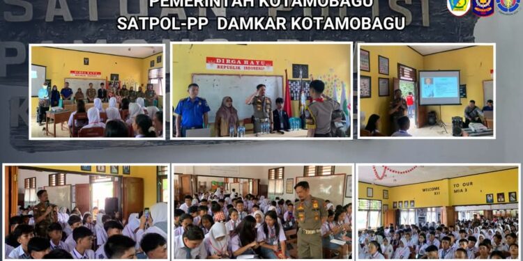 Dinas Pol PP Kotamobagu Sosialisasikan Aplikasi SIAP TERTIB di Lingkungan Sekolah