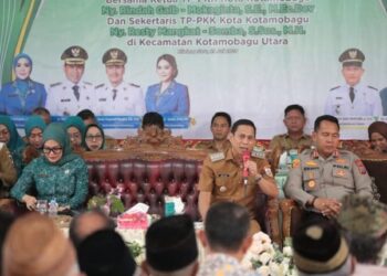 Kunker di Kecamatan Kotamobagu Utara, Weny Gaib Pastikan Pembangunan Jalan A. P. Mokoginta