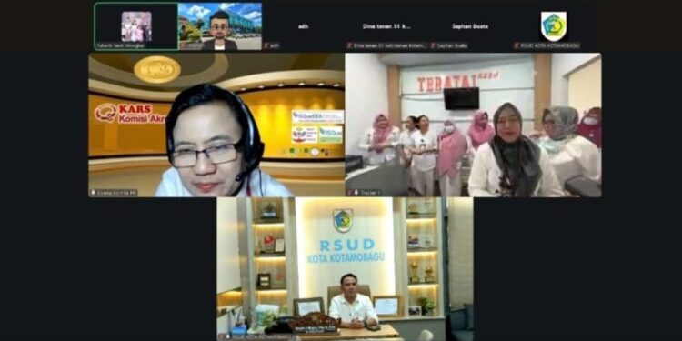 Via Zoom Meeting, RSUD Kotamobagu Jalani Tahapan Akreditasi Rumah Sakit