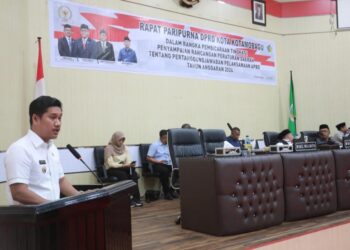 Wakil Wali Kota Kotamobagu Serahkan Ranperda Pertanggungjawaban APBD 2024