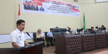 Wakil Wali Kota Kotamobagu Serahkan Ranperda Pertanggungjawaban APBD 2024