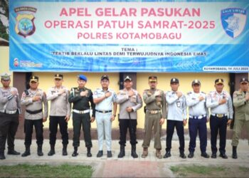 Sasar Pelanggaran Kasat Mata, Ops Samrat 2025 Polres Kotamobagu Resmi Dimulai