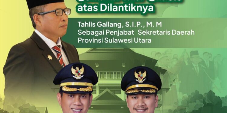 Jabat Sekdaprov Sulut, Weny Gaib Ucapkan Selamat ke Tahlis Galang