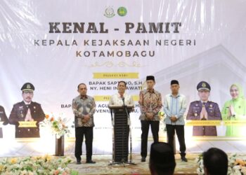 Wali Kota Weny Gaib Hadiri Kenal Pamit Kajari Kotamobagu