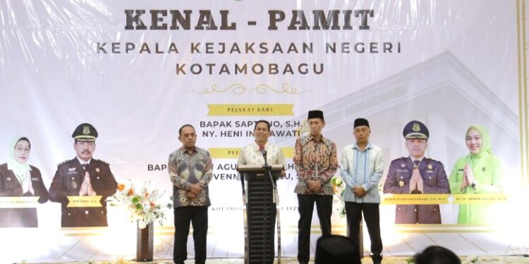 Wali Kota Weny Gaib Hadiri Kenal Pamit Kajari Kotamobagu