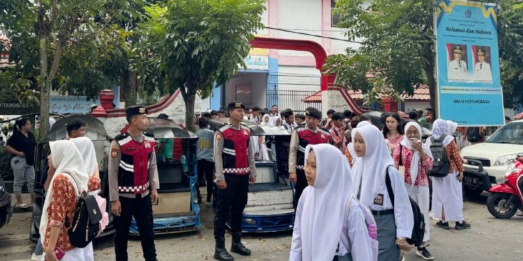 Cegah Tawuran Antar Pelajar, Polres Kotamobagu Giatkan Patroli di Sekolah