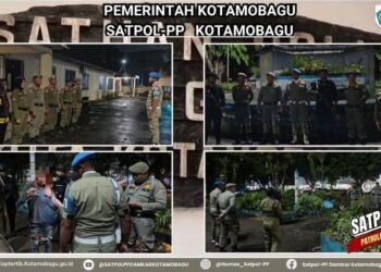 Respons Laporan Masyarakat, Satpol PP Kotamobagu Gelar Patroli di Taman Kota
