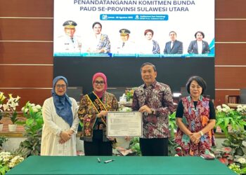 Bunda Paud Kotamobagu Hadiri Rakor PAUD Tingkat Provinsi Sulut