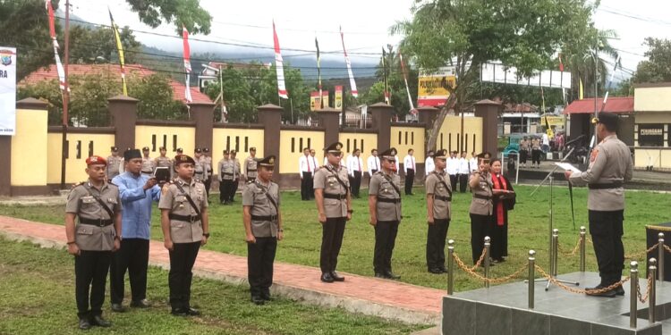 Sertijab, Iptu Ahmad Waafi Resmi Pimpin Satreskrim Polres Kotamobagu