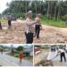 Dipimpin Kasat, Personil Satlantas Polres Kotamobagu Pulihkan Akses Jalan Akibat Banjir
