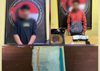 Ungkap Kasus Kepemilikan Sabu 13,22 Gram, Satresnarkoba Polres Bolmong Amankan Dua Tersangka