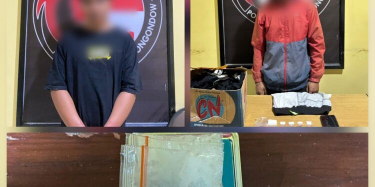 Ungkap Kasus Kepemilikan Sabu 13,22 Gram, Satresnarkoba Polres Bolmong Amankan Dua Tersangka