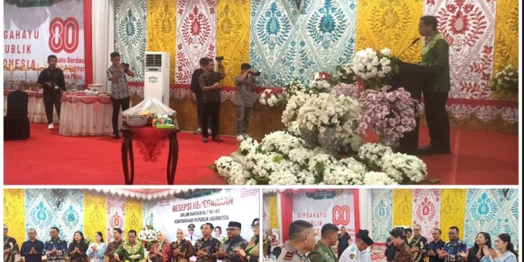 Malam Resepsi Kenegaraan, Weny Gaib Ajak Kobarkan Semangat Kemerdekaan