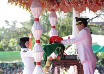 Dipimpin Wali Kota, Upacara Peringatan HUT Ke 80 RI di Kotamobagu Berlangsung Khidmat